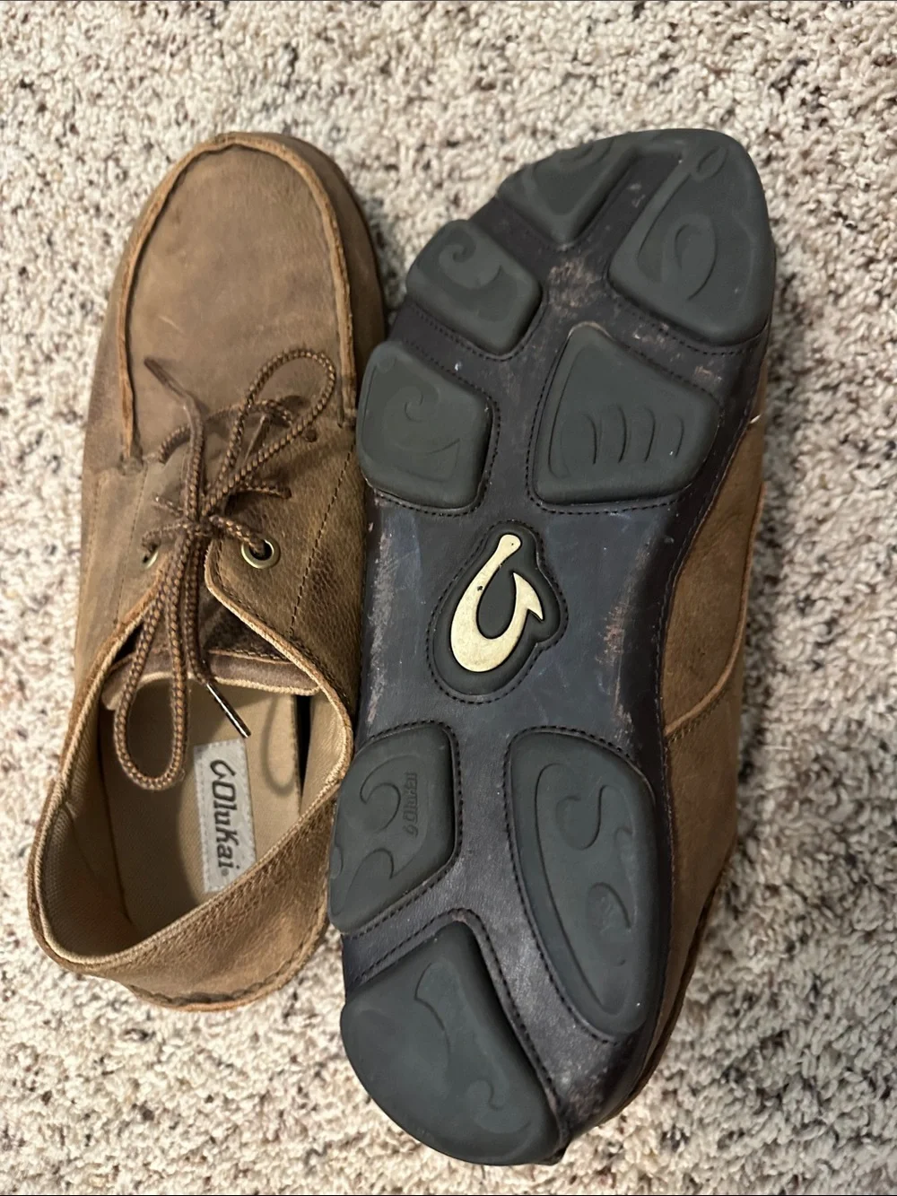 Olukai men’s size 12 Leather Casual Lace-Up Men’s Shoes